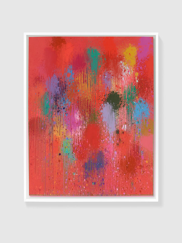 Ian Davenport - Ember, 2022, Acrylic on paper