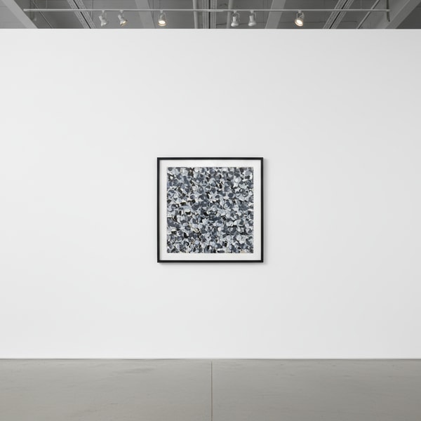 Ian Davenport - Splatter: Greys, Blacks and Whites, 2018, Acrylic on aluminum