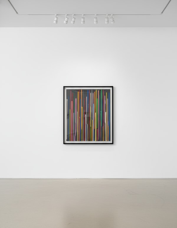 Ian Davenport - Staggered Lines: Buzz, 2011, Acrylic on paper