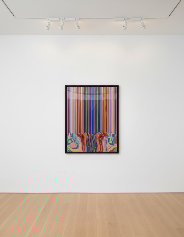 Ian Davenport - Up, 2022, Acrylic on aluminium
