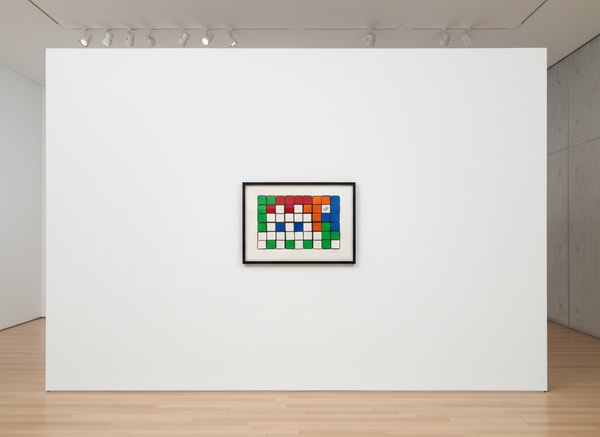 Invader - 6 Cubes (Orange/Blue), 2009, Screen print on paper
Signed & numbered