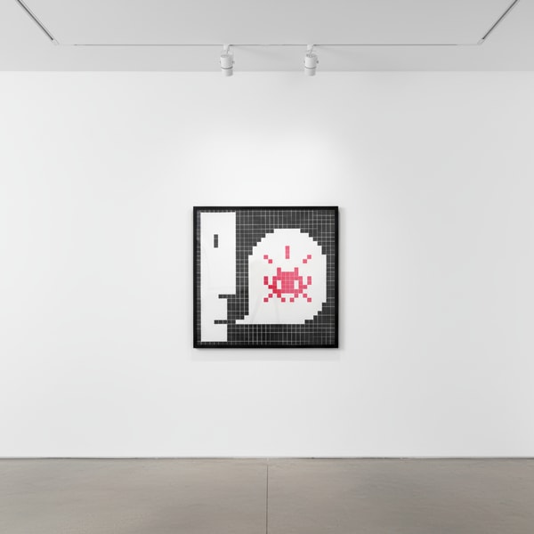 Invader - Alert: System Infected (Black),, 2021, Screen print on paper
Signed and numbered