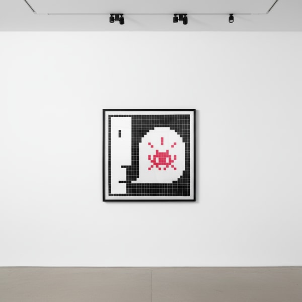 Invader - Alert: System Infected (Magenta), 2021, Screen print on paper
Signed and numbered