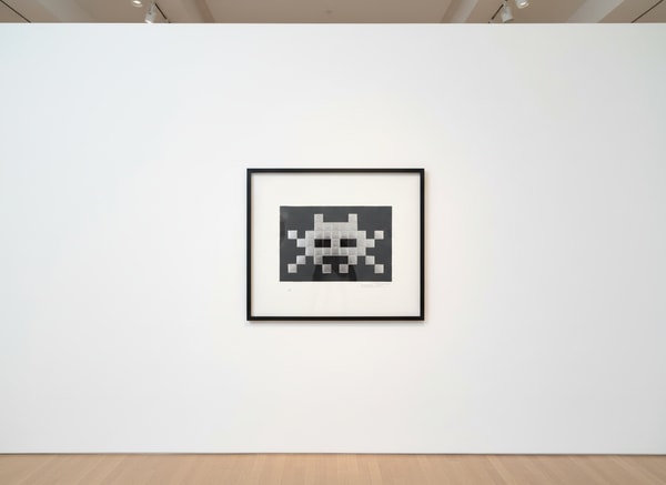 Invader - Invasion Silver, 2009, Screen print in black with two color foil and embossing