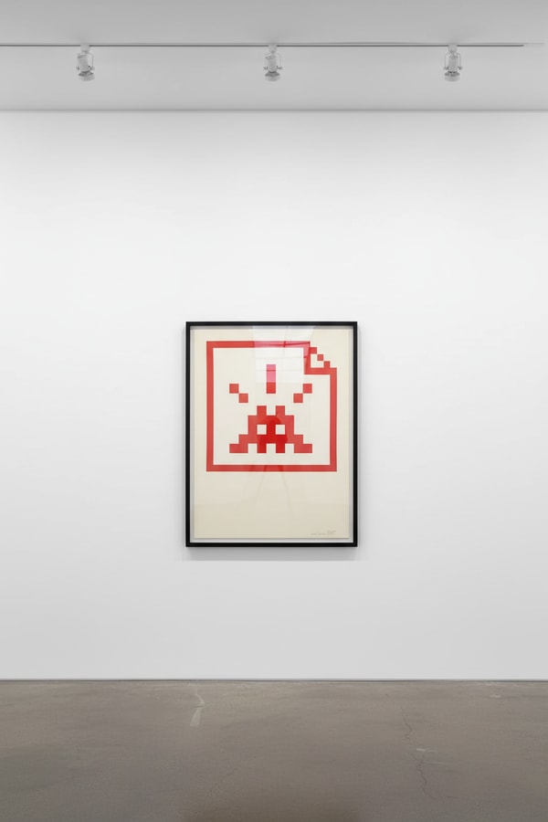 Invader - Space File Red, 2006, Screen print