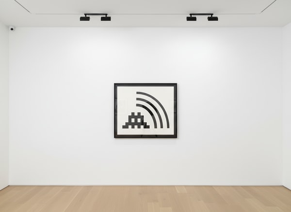 Invader - Space Vibes (Black), 2009, Screenprint on Paper