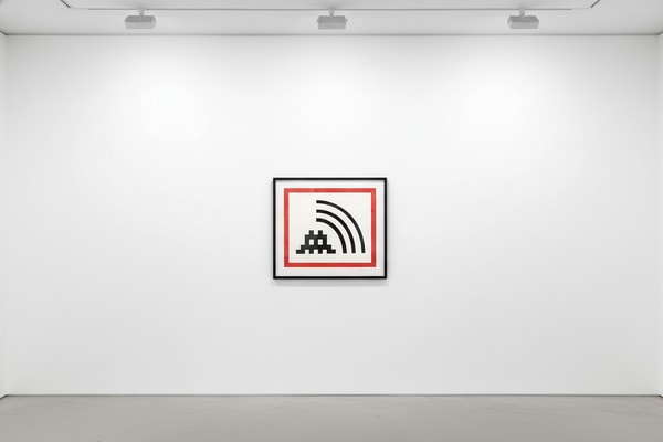 Invader - Space Vibes Red, 2009, Screen print