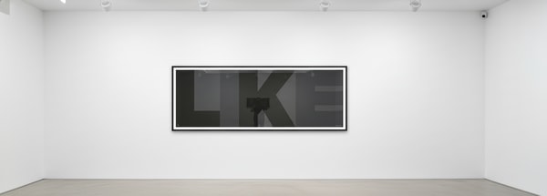 James Joyce - Like (Black), 2019, 7 color screen print on Somerset paper 300gsm