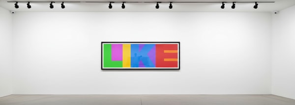 James Joyce - Like (Green), 2019, 7 color screen print on Somerset paper 300gsm