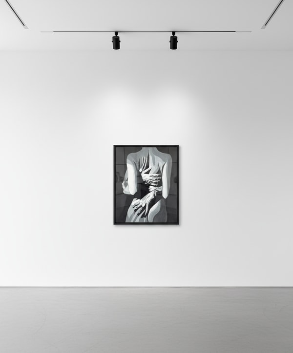 Javier Mayoral - Super Bowl Half Time, Acrylic on wood panel