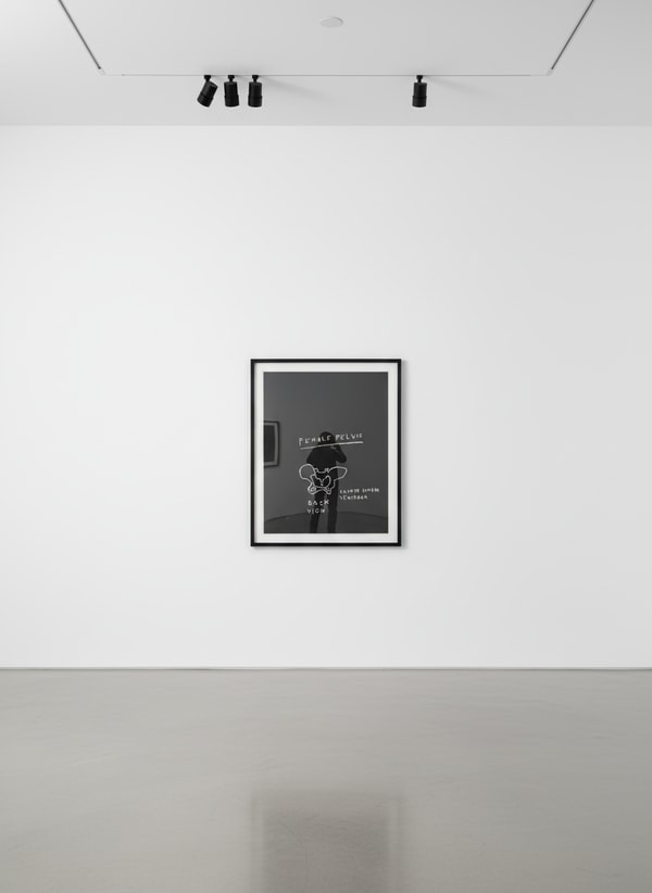 Jean-Michel Basquiat - Female Pelvis, Back View, from Anatomy, 1982