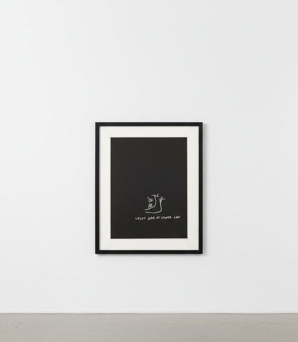 Jean-Michel Basquiat - Left Side of Lower Jaw, from Anatomy, 1982