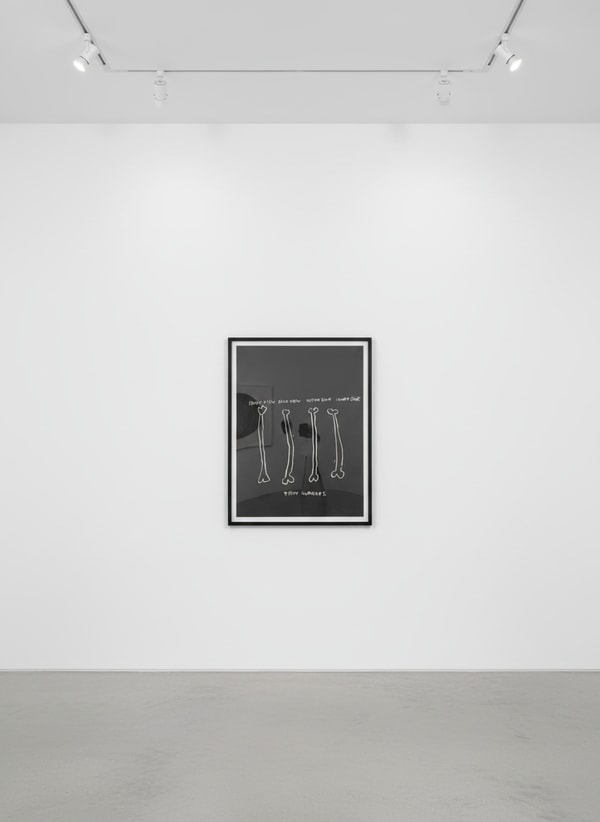 Jean-Michel Basquiat - Right Humerus, from Anatomy, 1982, Screen print