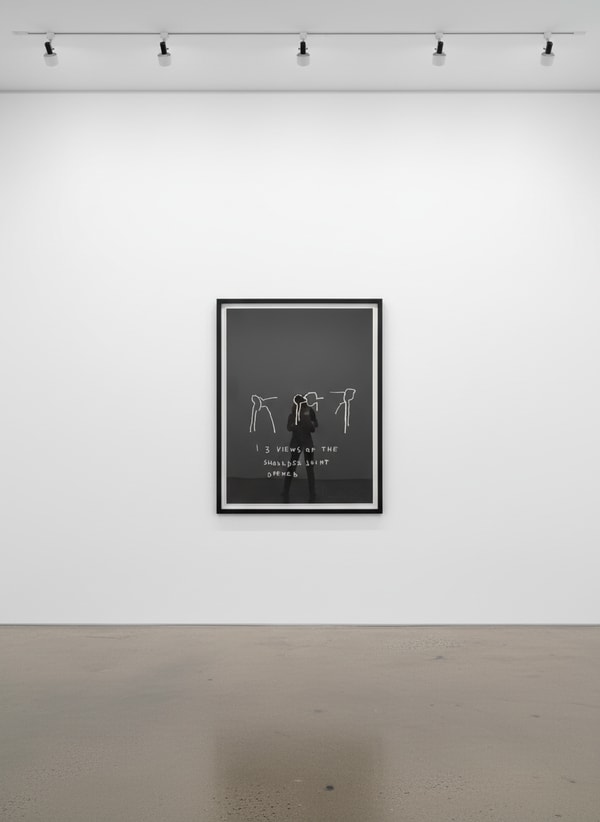 Jean-Michel Basquiat - Three Views of The Shoulder Joint Opened, from Anatomy, 1982, Screen print