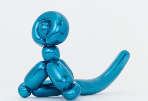Jeff Koons - Balloon Monkey (Blue), 2017, Porcelain