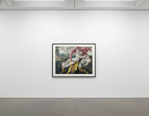 Jeff Koons - Gazing Ball (de Vos Rape of Europa), 2018, Archival pigment print on Innova rag paper, glass