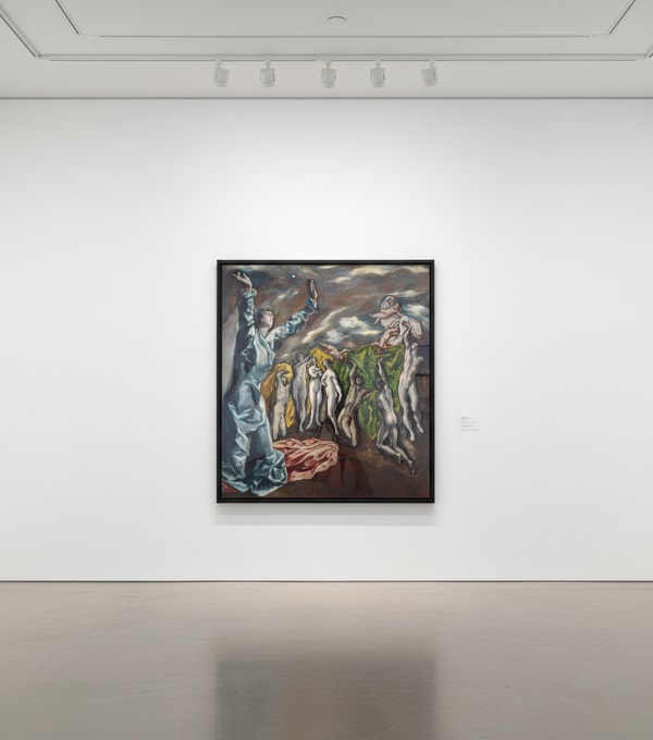 Jeff Koons - Gazing Ball (El Greco Vision of Saint John), 2021, Archival pigment print on Innova rag paper, glass