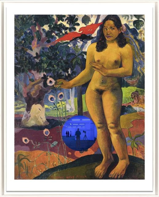 Jeff Koons - Gazing Ball (Gauguin Delightful Land), 2017, Archival pigment print on Innova rag paper, glass