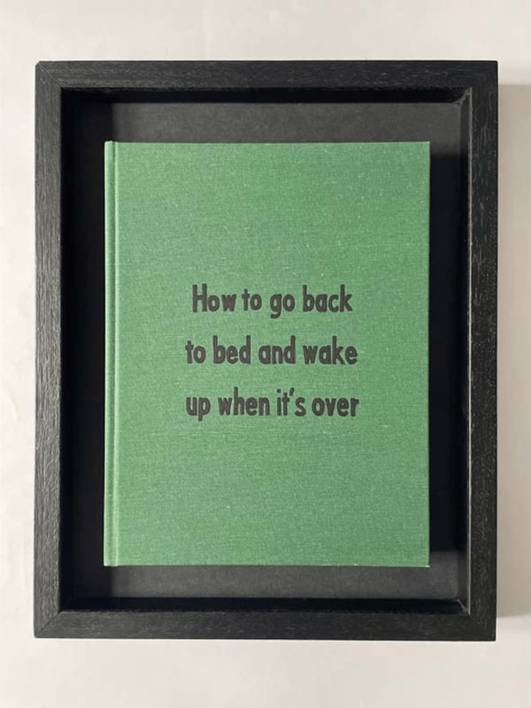 Johan Deckmann - Back To Bed, 2022, Acrylic on book