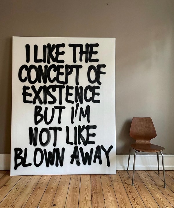 Johan Deckmann - Existence, 2023, Mixed media on canvas