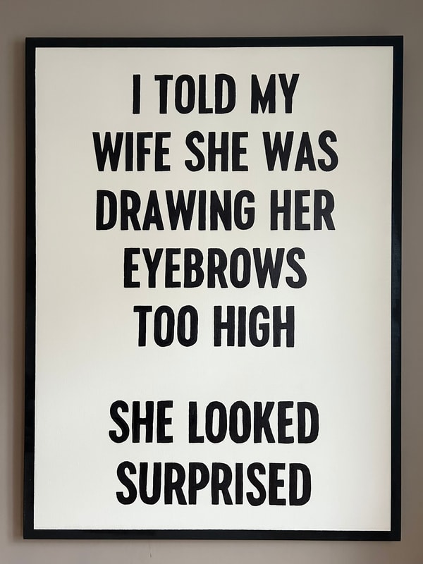 Johan Deckmann - Surprised Wife, 2025, Acrylic on canvas