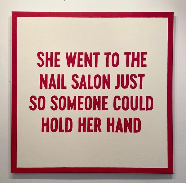 Johan Deckmann - The Nail Salon, 2022, Acrylic on canvas