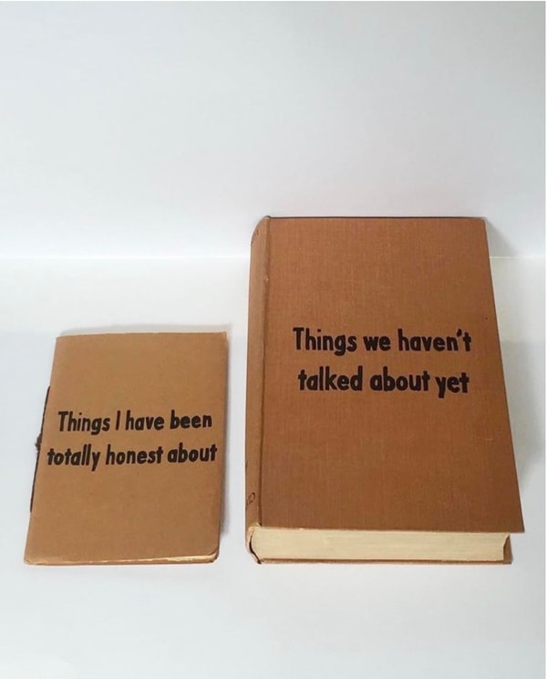 Johan Deckmann - Things, 2025, Acrylic on repurposed book
