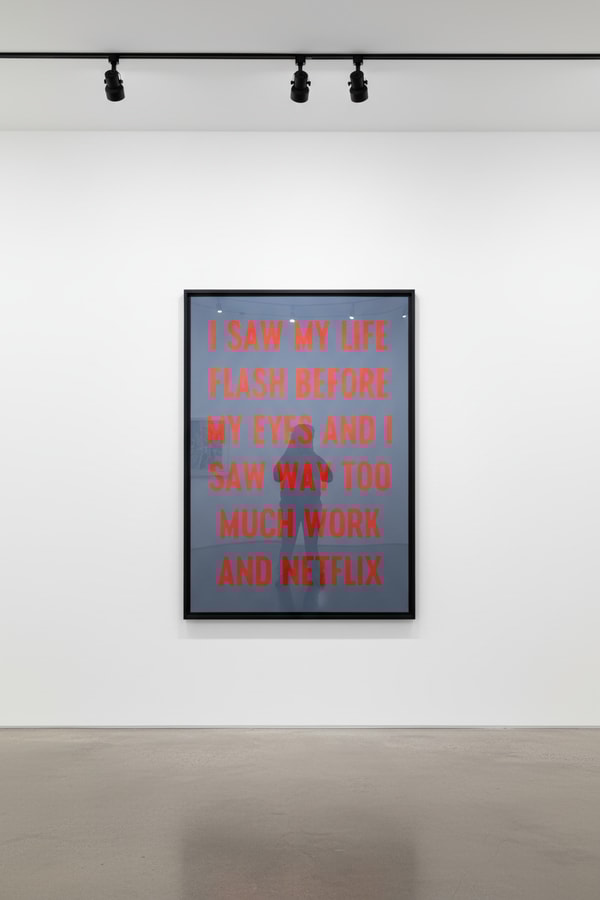 Johan Deckmann - Work And Netflix, 2021, Acrylic on canvas