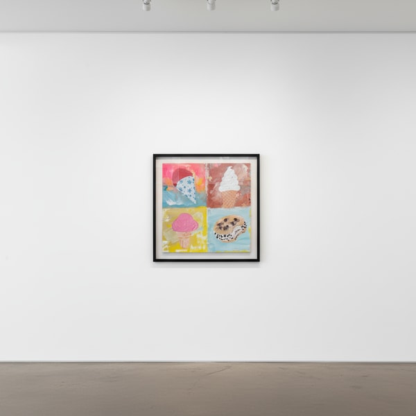 Jojo Anavim - 4 Ice Creams (Pastel), 2024, Acrylic on canvas