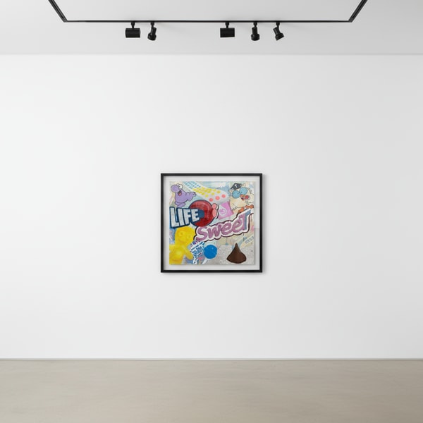 Jojo Anavim - Life is Sweet, 2025, Acrylic and Texture on Canvas