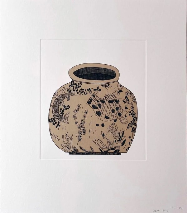 Jonas Wood - 8 Pots (1), 2017