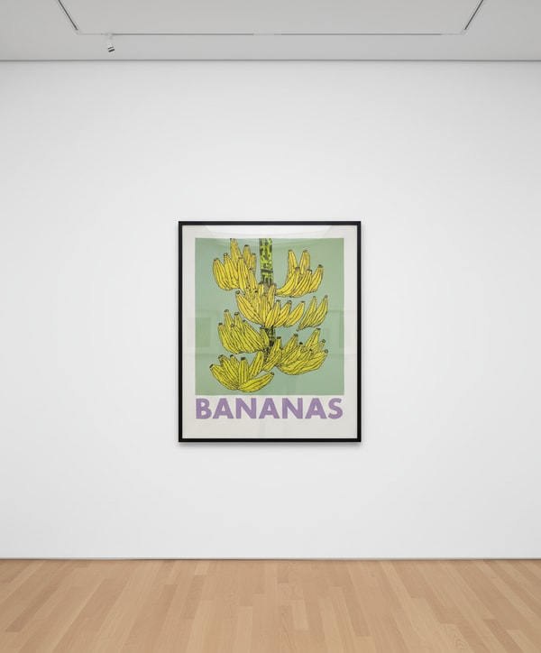 Jonas Wood - Bananas, 2021, 9-color screen print on rising museum board