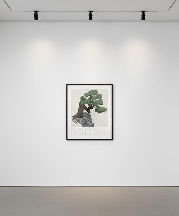 Jonas Wood - Bonsai, 2022, 13-color screen print on rising museum board