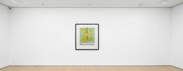 Jonas Wood - Bromeliad / Bananas / Bonsai, 2022, 13-color screen print on rising museum board
