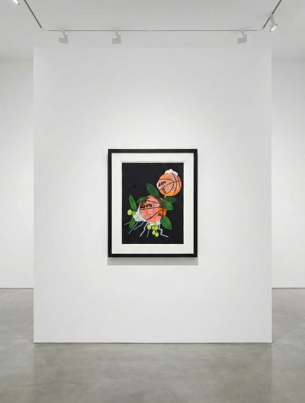 Jonas Wood - Double Basketball Orchid 3 State III, 2025
