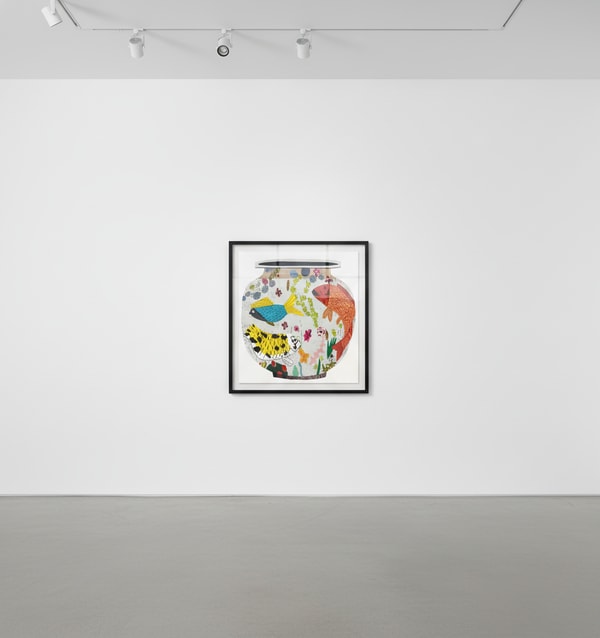 Jonas Wood - Fish Pot, 2019-2020, 36-colour screen print on Rising Museum Board