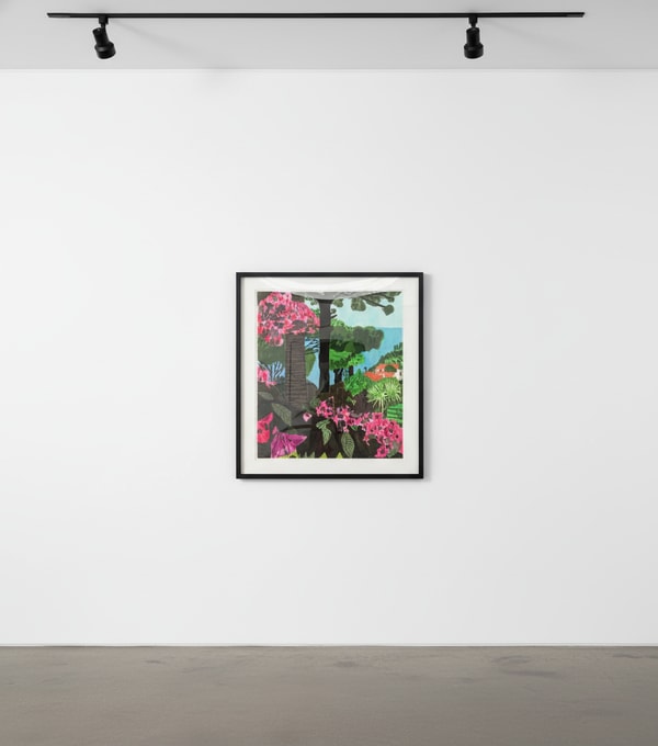 Jonas Wood - Four Landscapes (Summer), 2020, Ukiyo-e Japanese style woodcuts