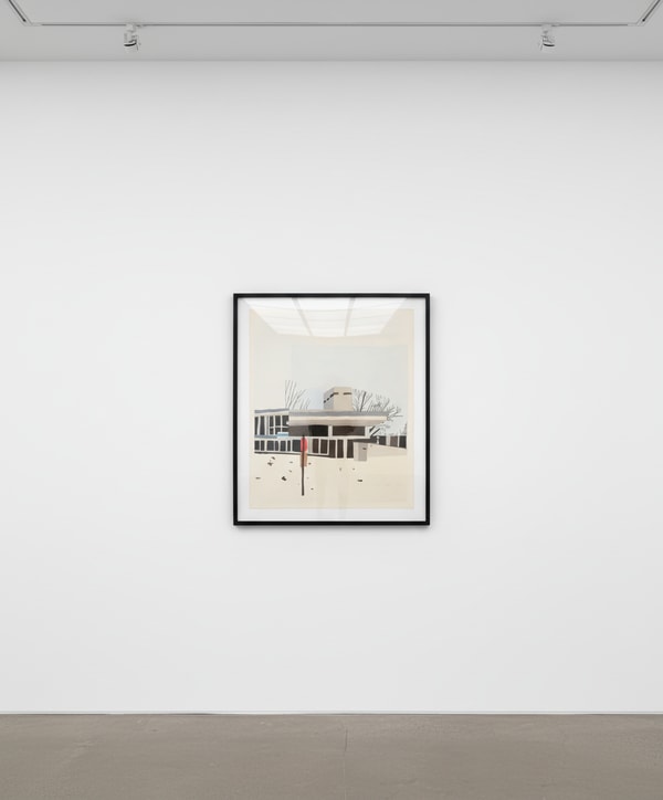 Jonas Wood - Four Landscapes (Winter), 2020, Ukiyo-e Japanese style woodcuts