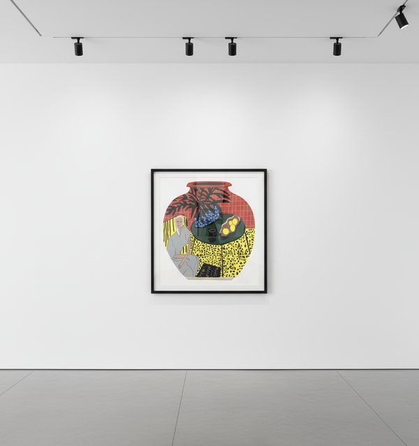 Jonas Wood - Matisse Pot 4, 2019-2020, 18-colour screen print on Rising Museum Board