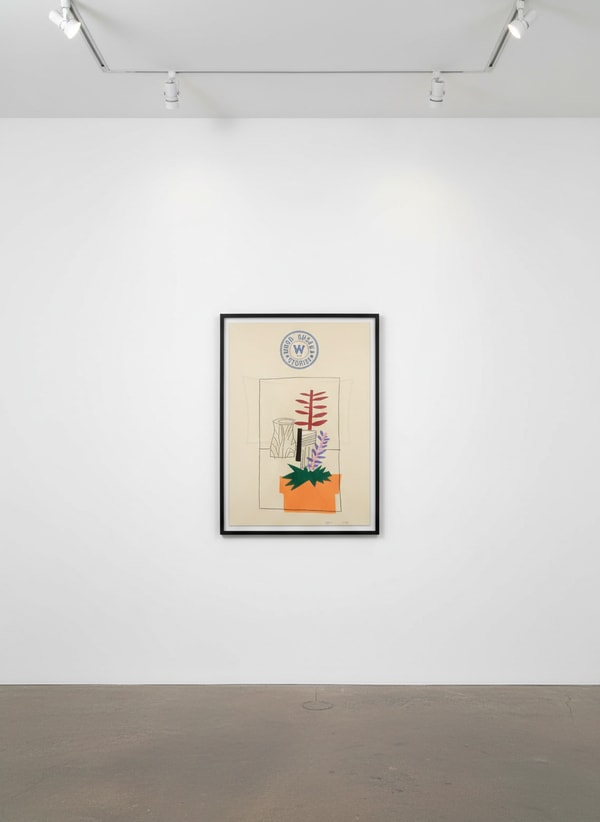 Jonas Wood - Notepad Doodle II (State 1), 2018, Lithograph on Rive BFK paper