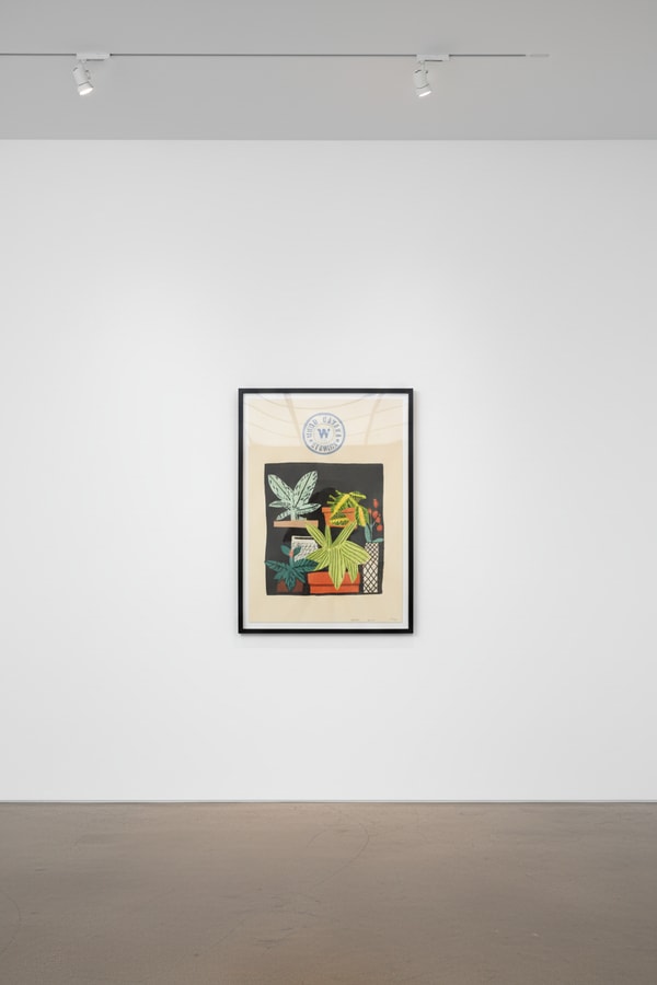 Jonas Wood - Notepad Doodle (State II), 2017, 9-color lithograph on White Rives BFK paper