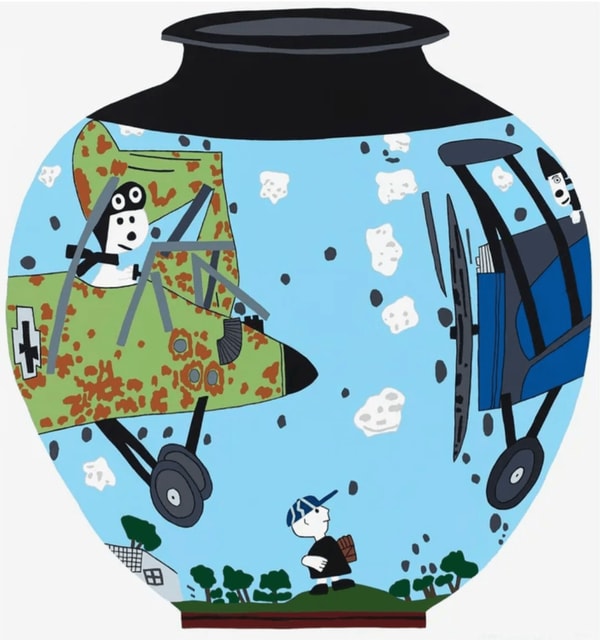 Jonas Wood - Snoopy Pot, 2019-2020