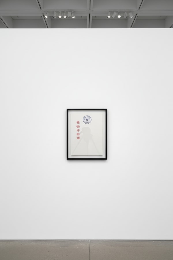 Jonas Wood - Untitled Basketball Drawing, 2018, Colored pencil on paper