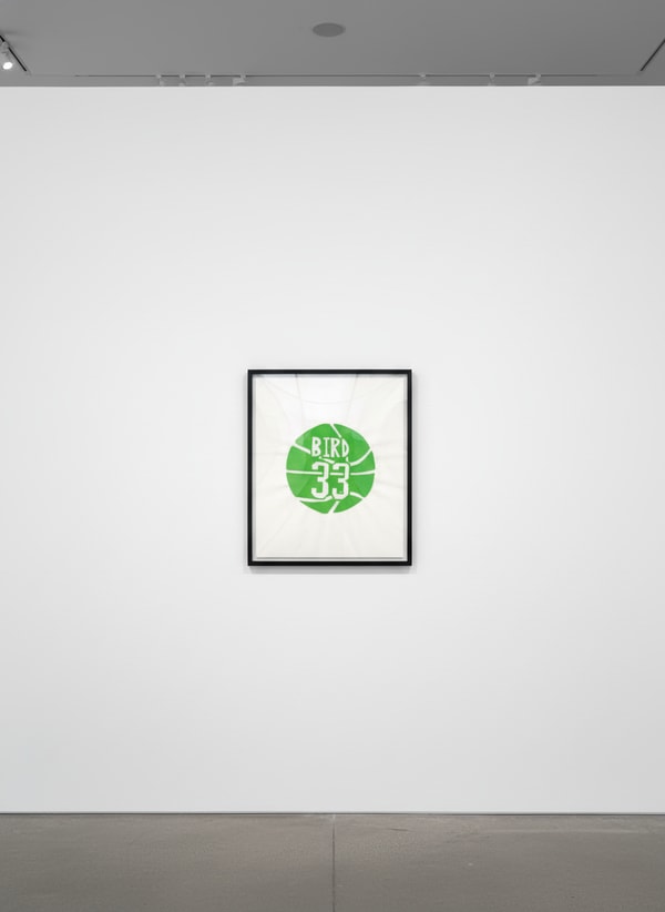 Jonas Wood - Untitled (Bird 33), 2008, 1 color screenprint on paper
Unique variant