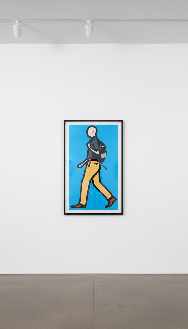 Julian Opie - Academic 2, 2014, Vinyl on wooden panel