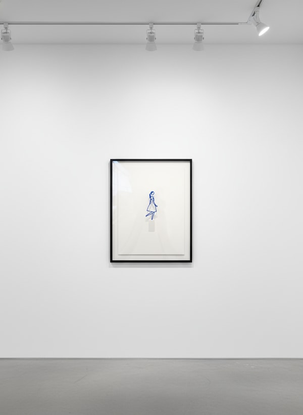 Julian Opie - Amelia, 2019, Polished acrylic on mat Corian base (resin stone mix)