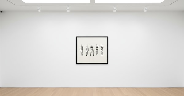 Julian Opie - Bijou Gets Undressed 6, 2004, Screenprint, on Fedrigoni Sirio paper, with full margins.