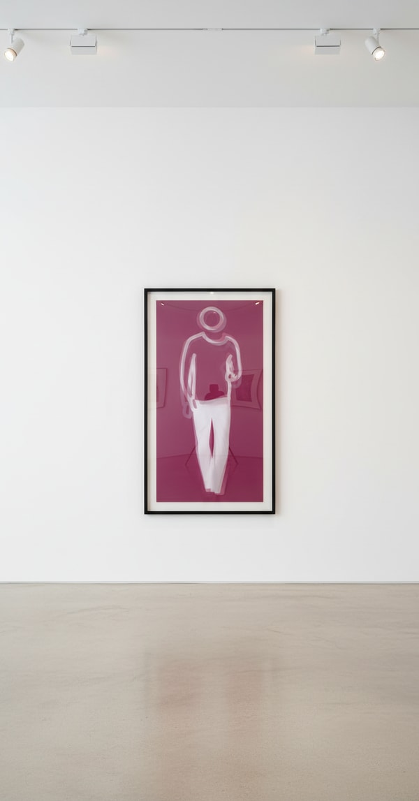 Julian Opie - Dance 4, 2023, Lenticular acrylic panel, mounted onto white acrylic