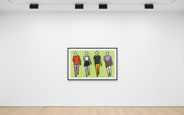 Julian Opie - Dance Synched 2, 2024, Screen print in 12 colours on archival museum board