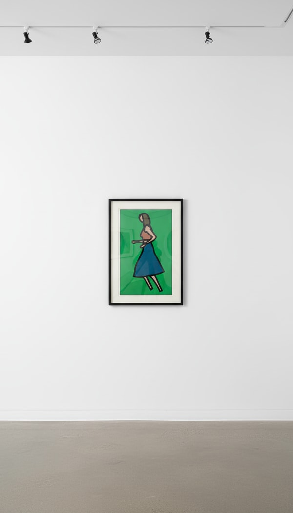 Julian Opie - Kiri, 2019, Continious computer animation on 55 inch LCD screen